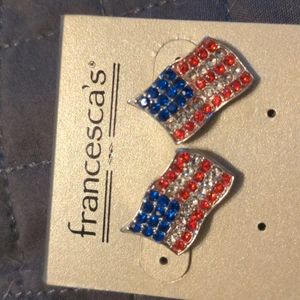 American flag earrings